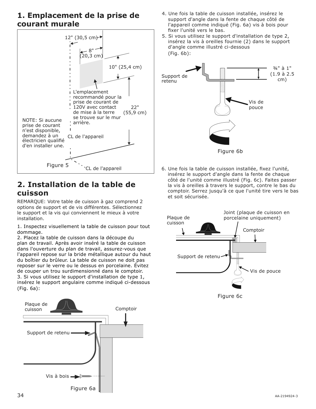 Assembly instructions for IKEA Avbraenning gas cooktop stainless steel | Page 34 - IKEA AVBRÄNNING gas cooktop 504.621.35