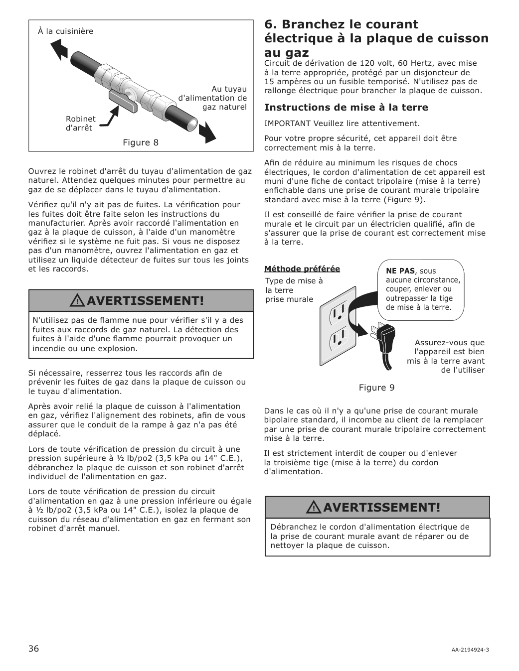 Assembly instructions for IKEA Avbraenning gas cooktop stainless steel | Page 36 - IKEA AVBRÄNNING gas cooktop 504.621.35