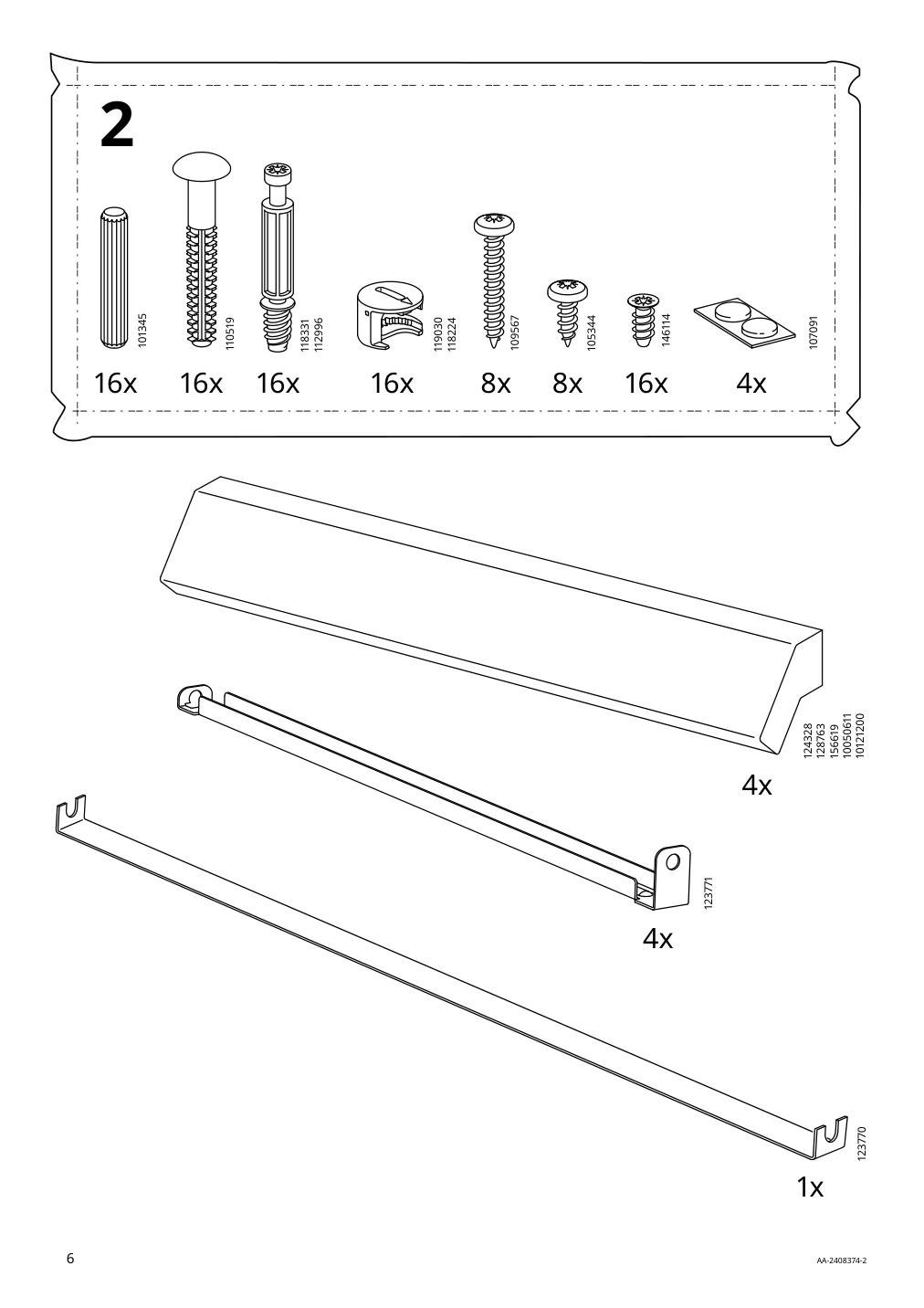 Assembly instructions for IKEA Brimnes 4 drawer chest white | Page 6 - IKEA BRIMNES 4-drawer chest 205.728.33