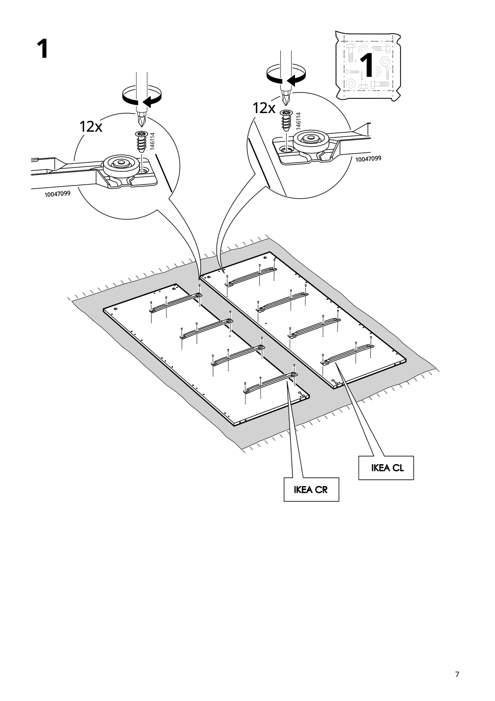 Assembly instructions for IKEA Brimnes 4 drawer chest white | Page 7 - IKEA BRIMNES 4-drawer chest 205.728.33