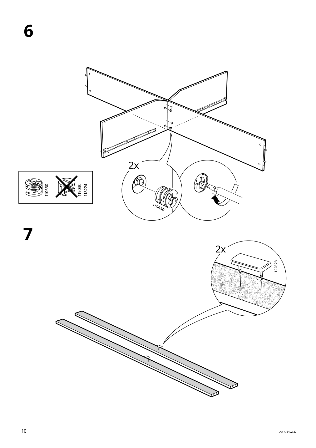 Assembly instructions for IKEA Brimnes bed frame with storage black | Page 10 - IKEA BRIMNES bed frame with storage & headboard 091.574.21