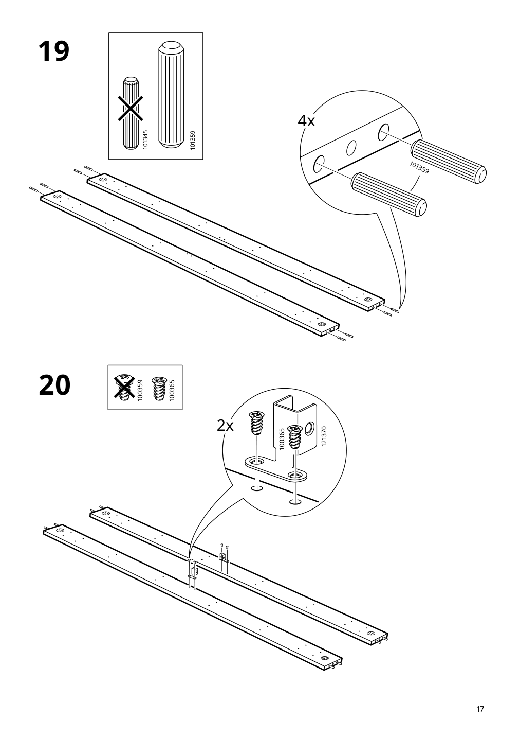 Assembly instructions for IKEA Brimnes bed frame with storage gray | Page 17 - IKEA BRIMNES bed frame with storage & headboard 393.248.57