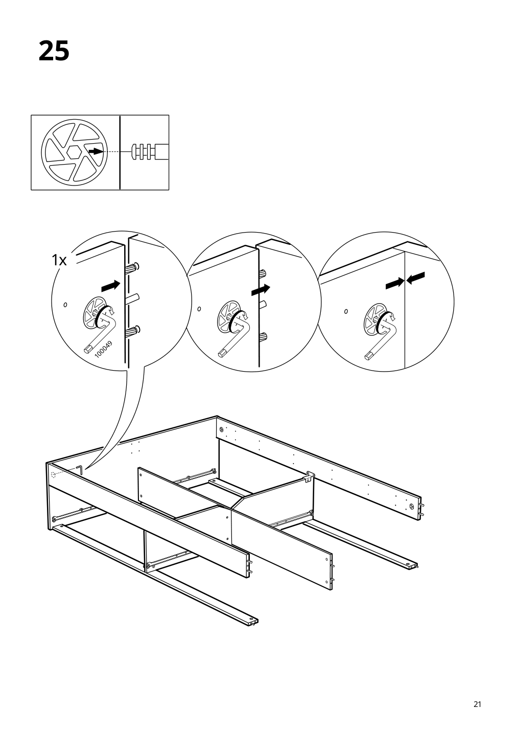 Assembly instructions for IKEA Brimnes bed frame with storage gray | Page 21 - IKEA BRIMNES bed frame with storage & headboard 793.248.60