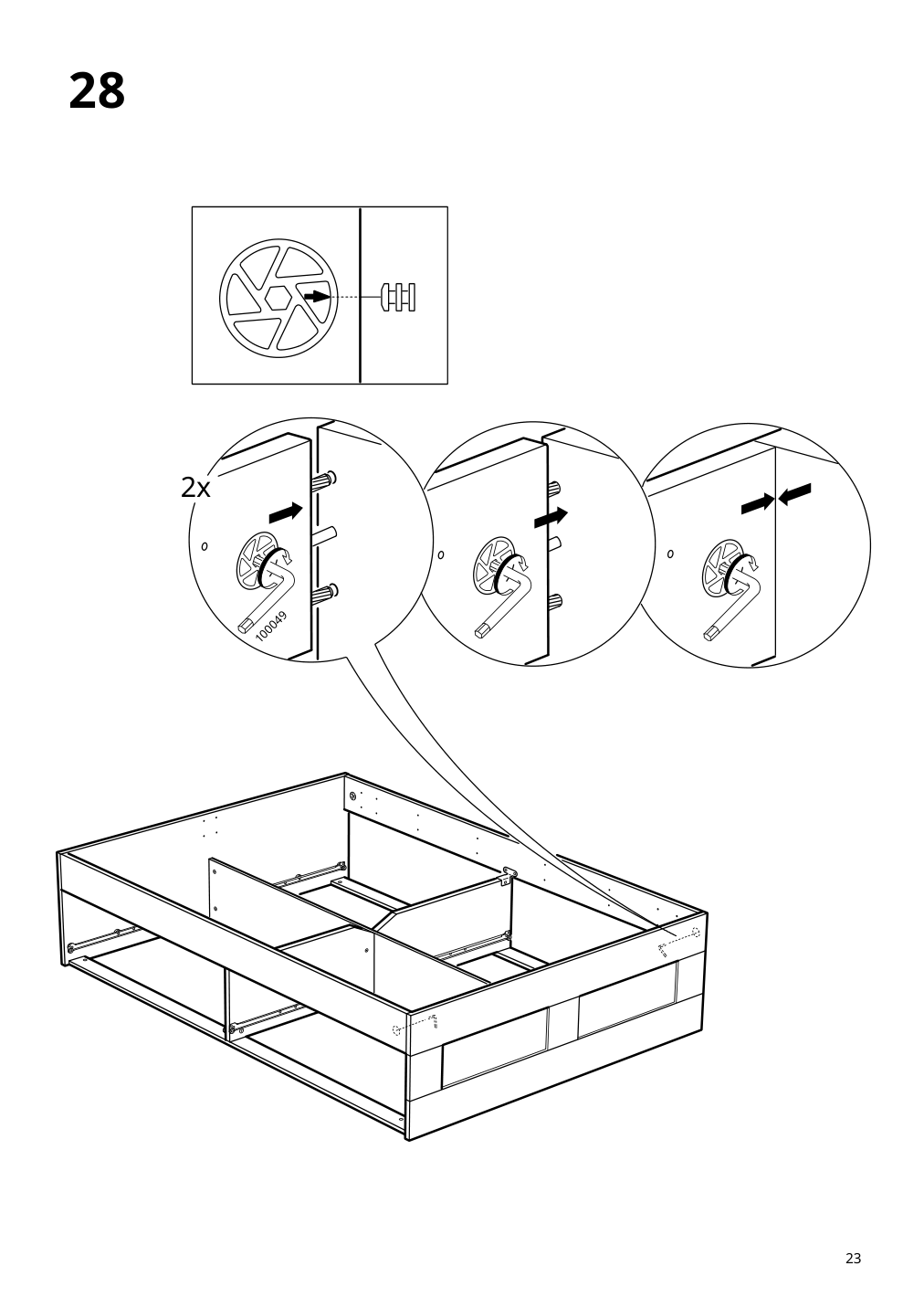 Assembly instructions for IKEA Brimnes bed frame with storage gray | Page 23 - IKEA BRIMNES bed frame with storage & headboard 993.248.64