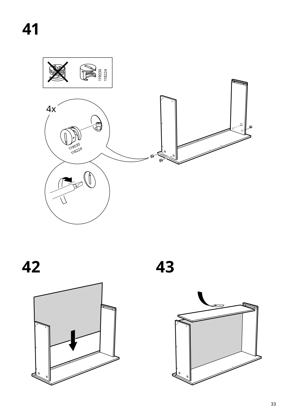 Assembly instructions for IKEA Brimnes bed frame with storage black | Page 33 - IKEA BRIMNES bed frame with storage & headboard 091.574.21