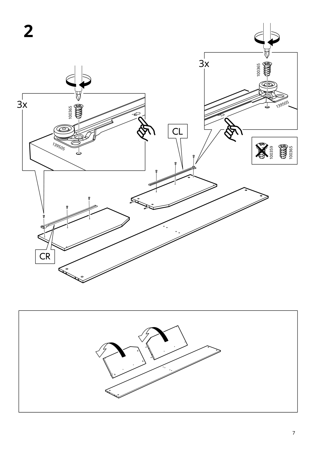 Assembly instructions for IKEA Brimnes bed frame with storage white | Page 7 - IKEA BRIMNES bed frame with storage & headboard 691.574.56