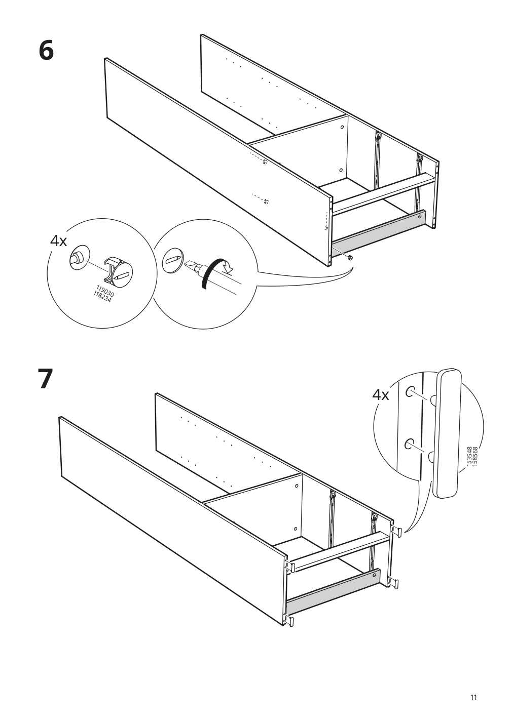 Assembly instructions for IKEA Brimnes bookcase white | Page 11 - IKEA BRIMNES TV storage combination 891.843.31