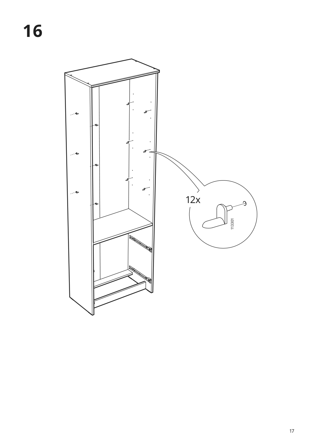 Assembly instructions for IKEA Brimnes bookcase white | Page 17 - IKEA BRIMNES / BURHULT TV storage combination 793.986.72