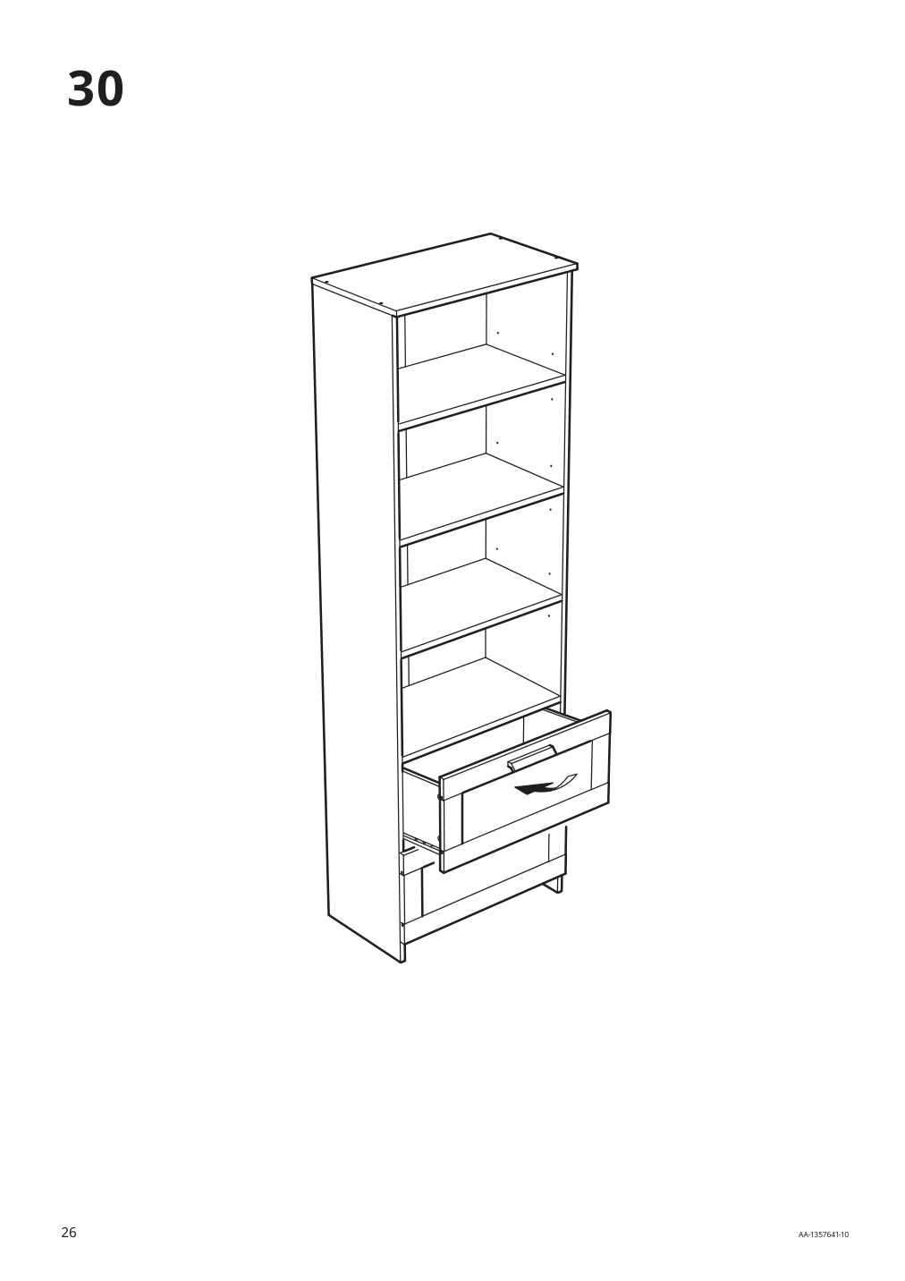 Assembly instructions for IKEA Brimnes bookcase white | Page 26 - IKEA BRIMNES TV storage combination 895.727.41