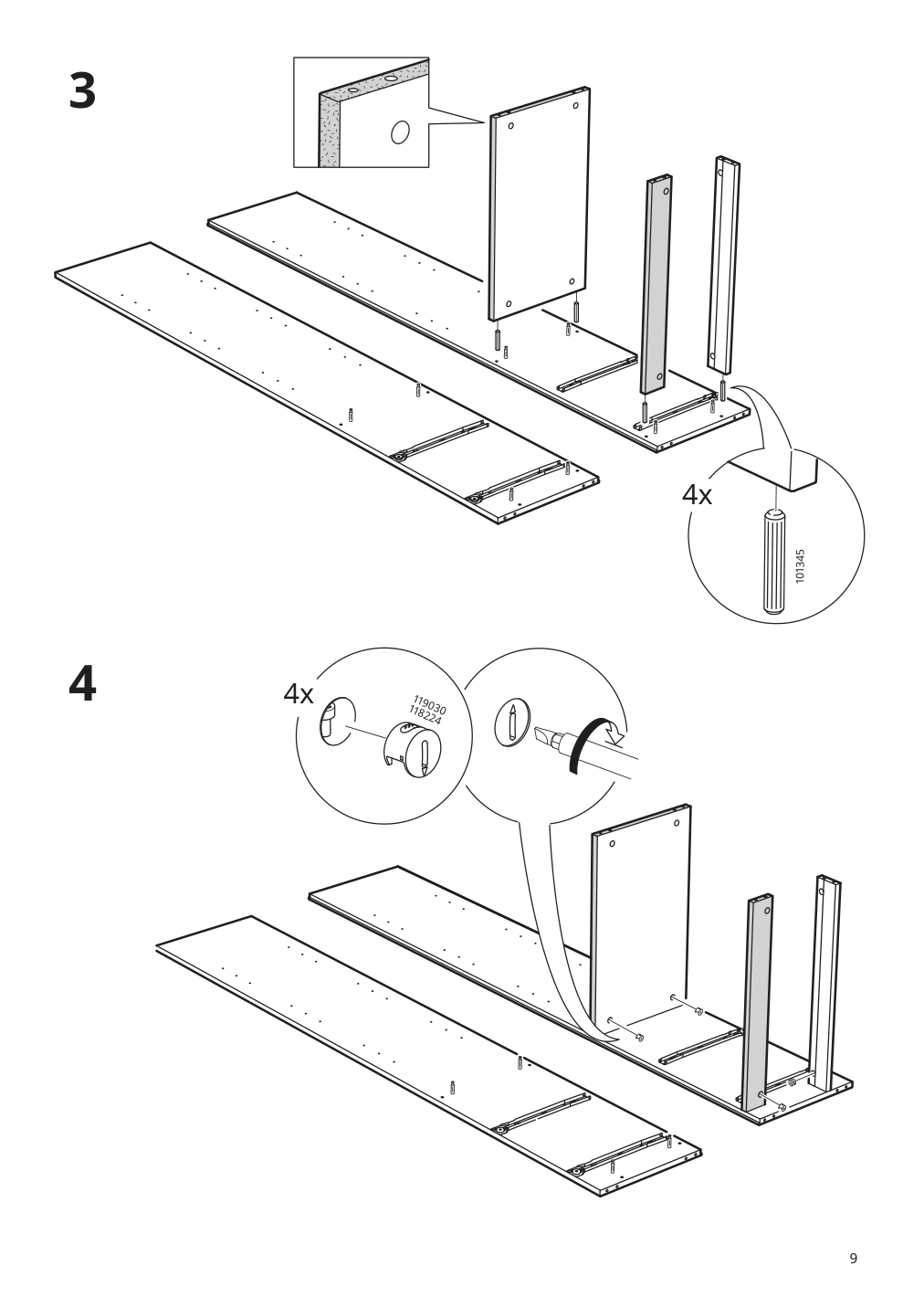 Assembly instructions for IKEA Brimnes bookcase white | Page 9 - IKEA BRIMNES / BURHULT TV storage combination 793.986.72