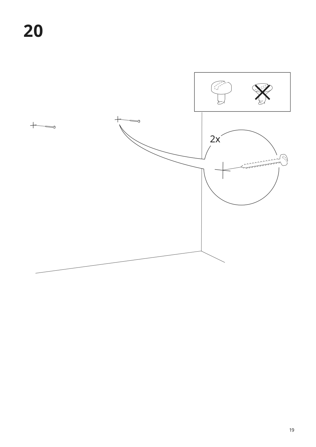 Assembly instructions for IKEA Brimnes cabinet with doors glass black | Page 19 - IKEA BRIMNES cabinet with doors 003.006.64