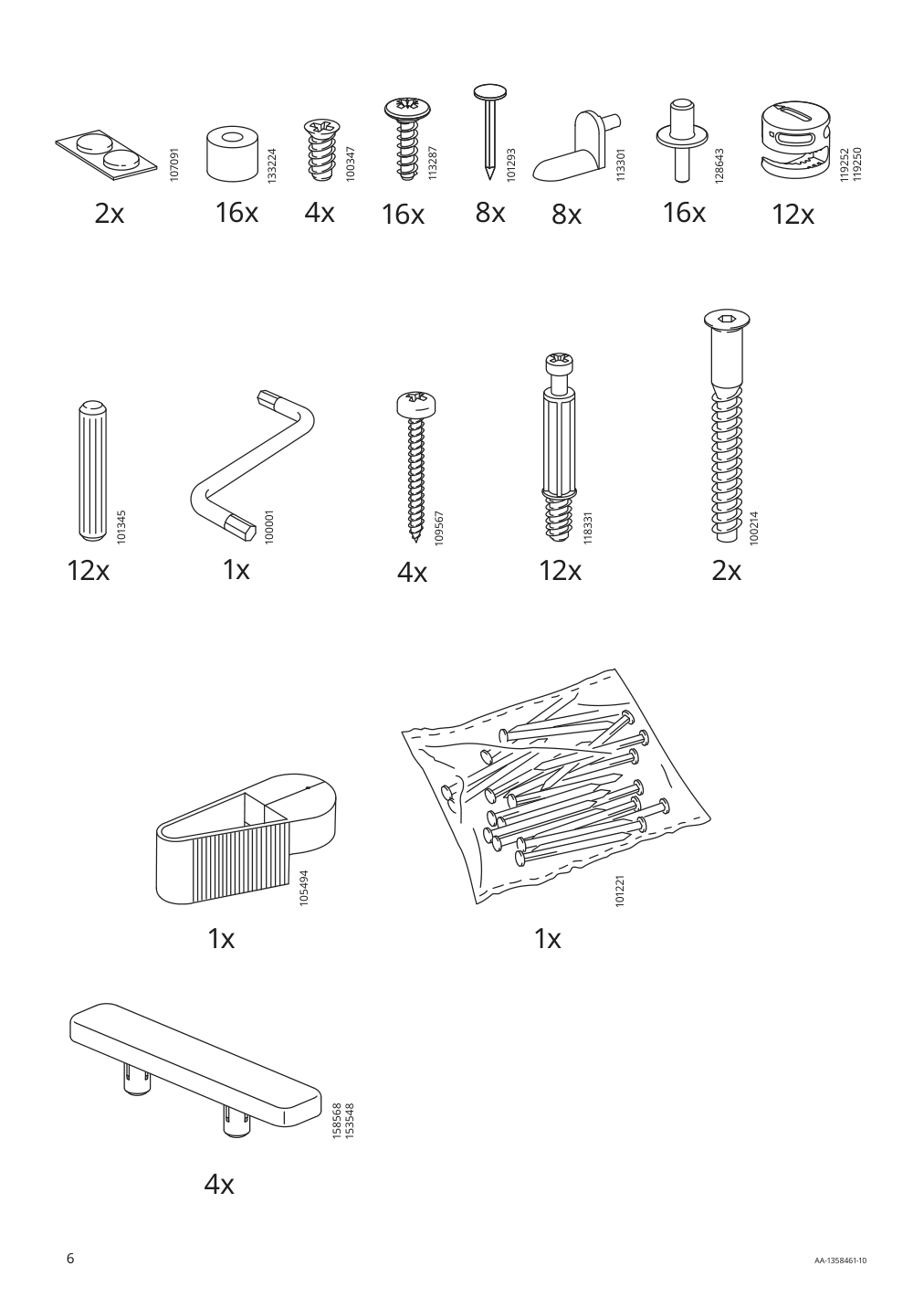 Assembly instructions for IKEA Brimnes cabinet with doors glass white | Page 6 - IKEA BRIMNES TV storage combination/glass doors 992.782.25