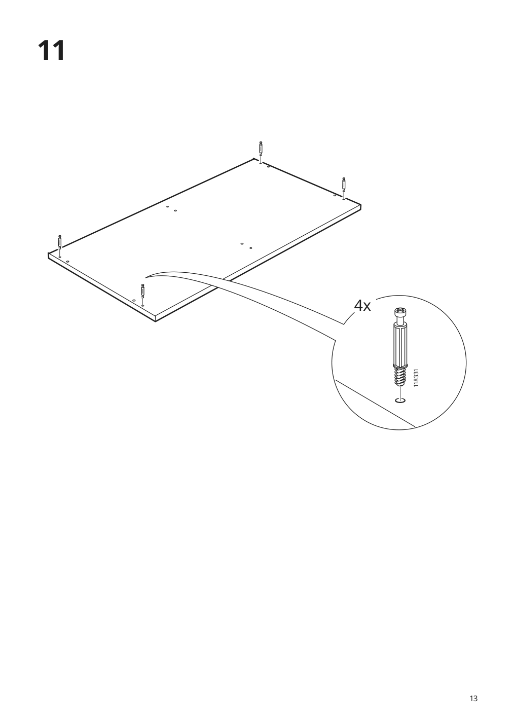 Assembly instructions for IKEA Brimnes cabinet with doors white | Page 13 - IKEA BRIMNES TV storage combination 592.782.13