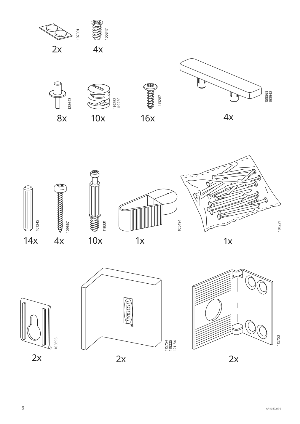 Assembly instructions for IKEA Brimnes cabinet with doors white | Page 6 - IKEA BRIMNES TV storage combination/glass doors 992.782.25