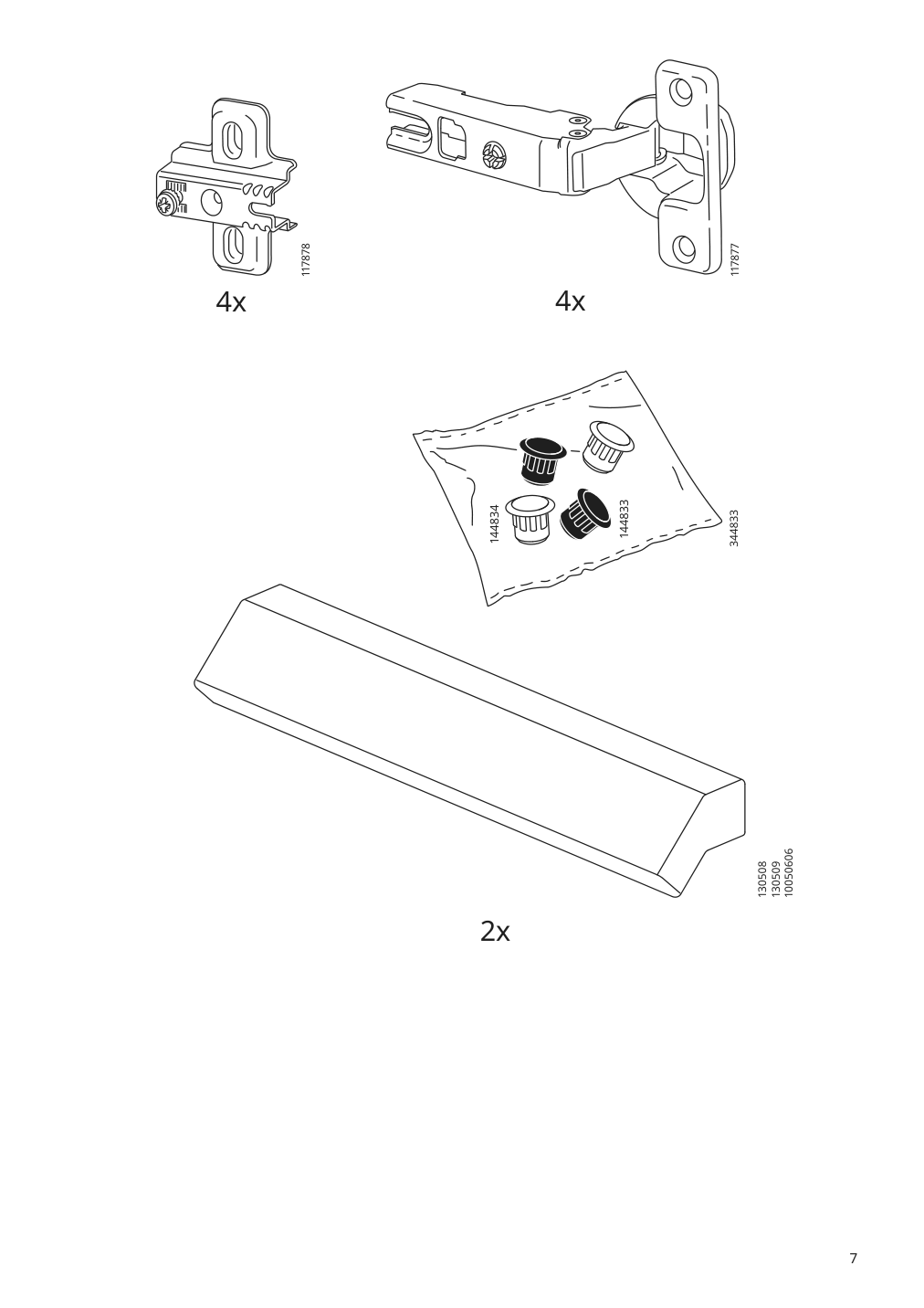 Assembly instructions for IKEA Brimnes cabinet with doors white | Page 7 - IKEA BRIMNES TV storage combination 995.727.45