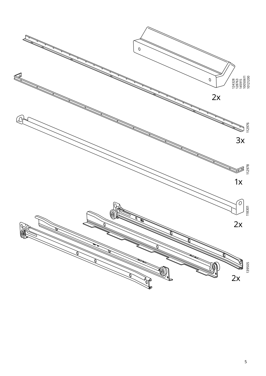 Assembly instructions for IKEA Brimnes daybed frame with 2 drawers gray | Page 5 - IKEA BRIMNES daybed with 2 drawers/2 mattresses 395.006.76