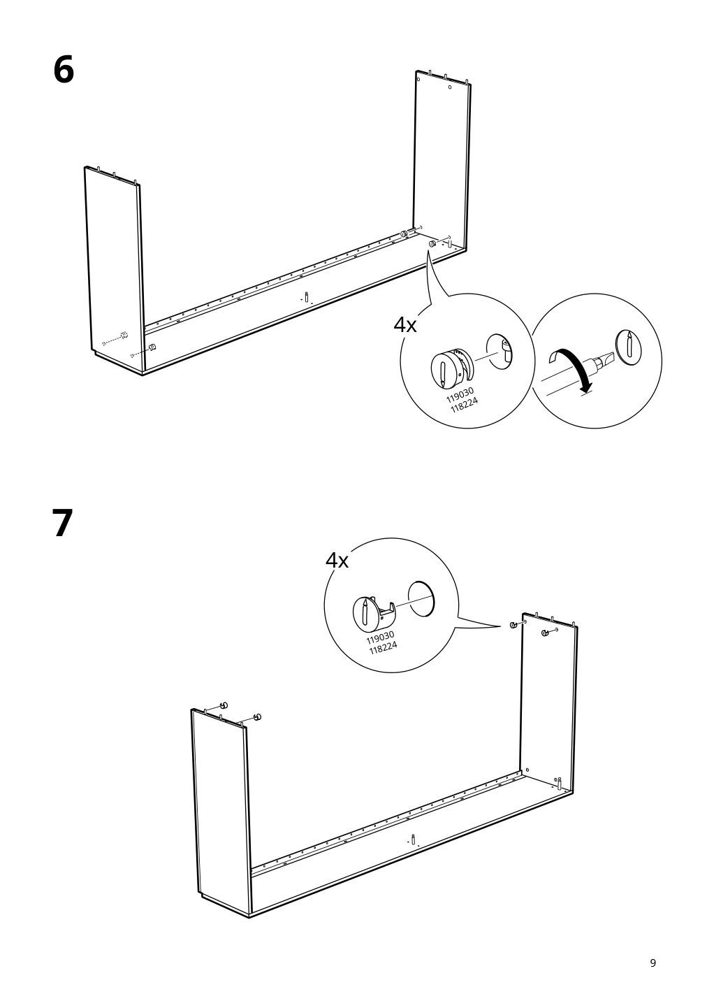 Assembly instructions for IKEA Brimnes daybed frame with 2 drawers gray | Page 9 - IKEA BRIMNES daybed with 2 drawers/2 mattresses 395.006.76