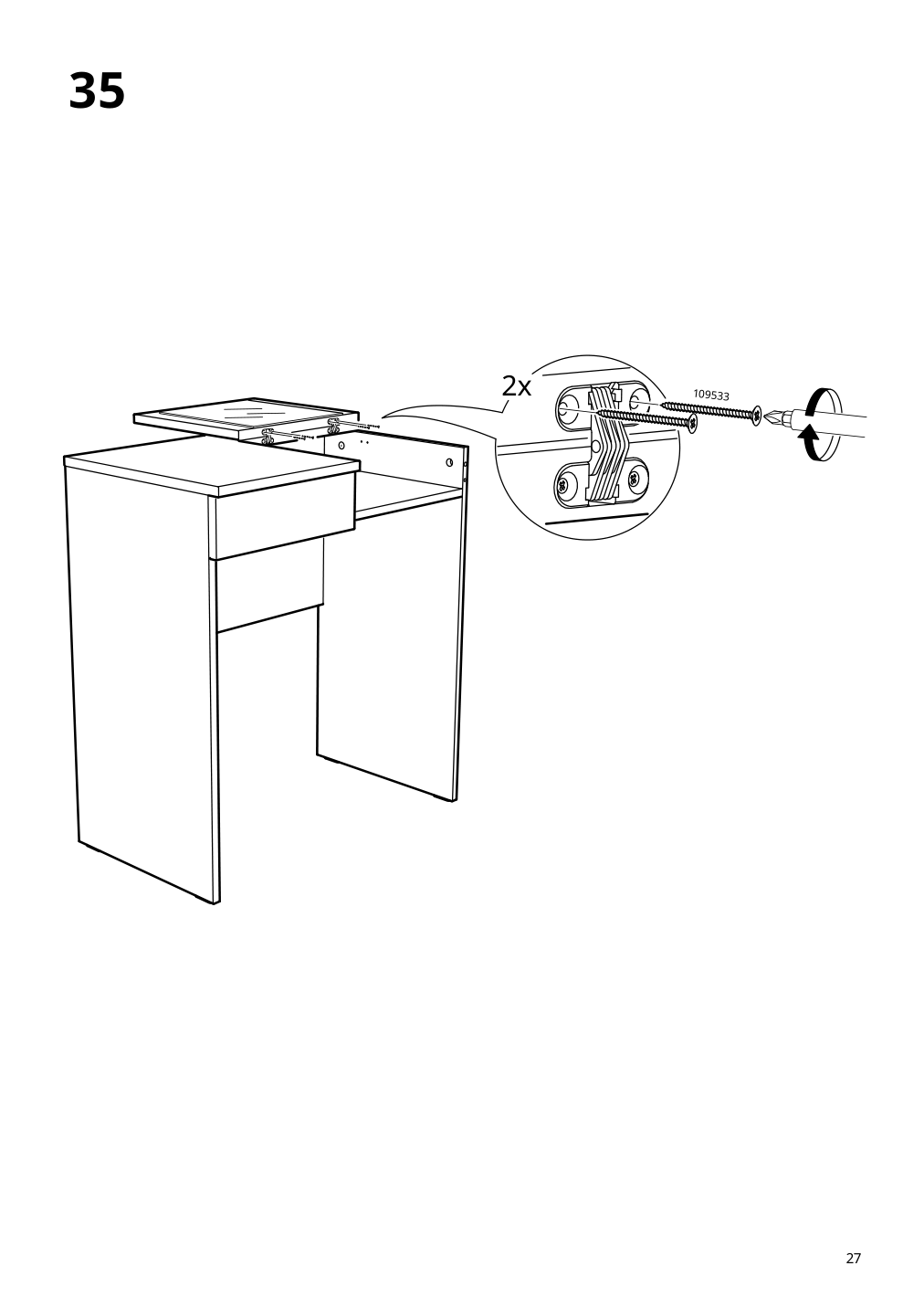 Assembly instructions for IKEA Brimnes dressing table gray | Page 27 - IKEA BRIMNES dressing table 104.702.60