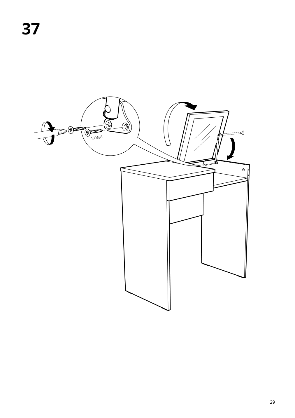 Assembly instructions for IKEA Brimnes dressing table white | Page 29 - IKEA BRIMNES dressing table 702.904.59