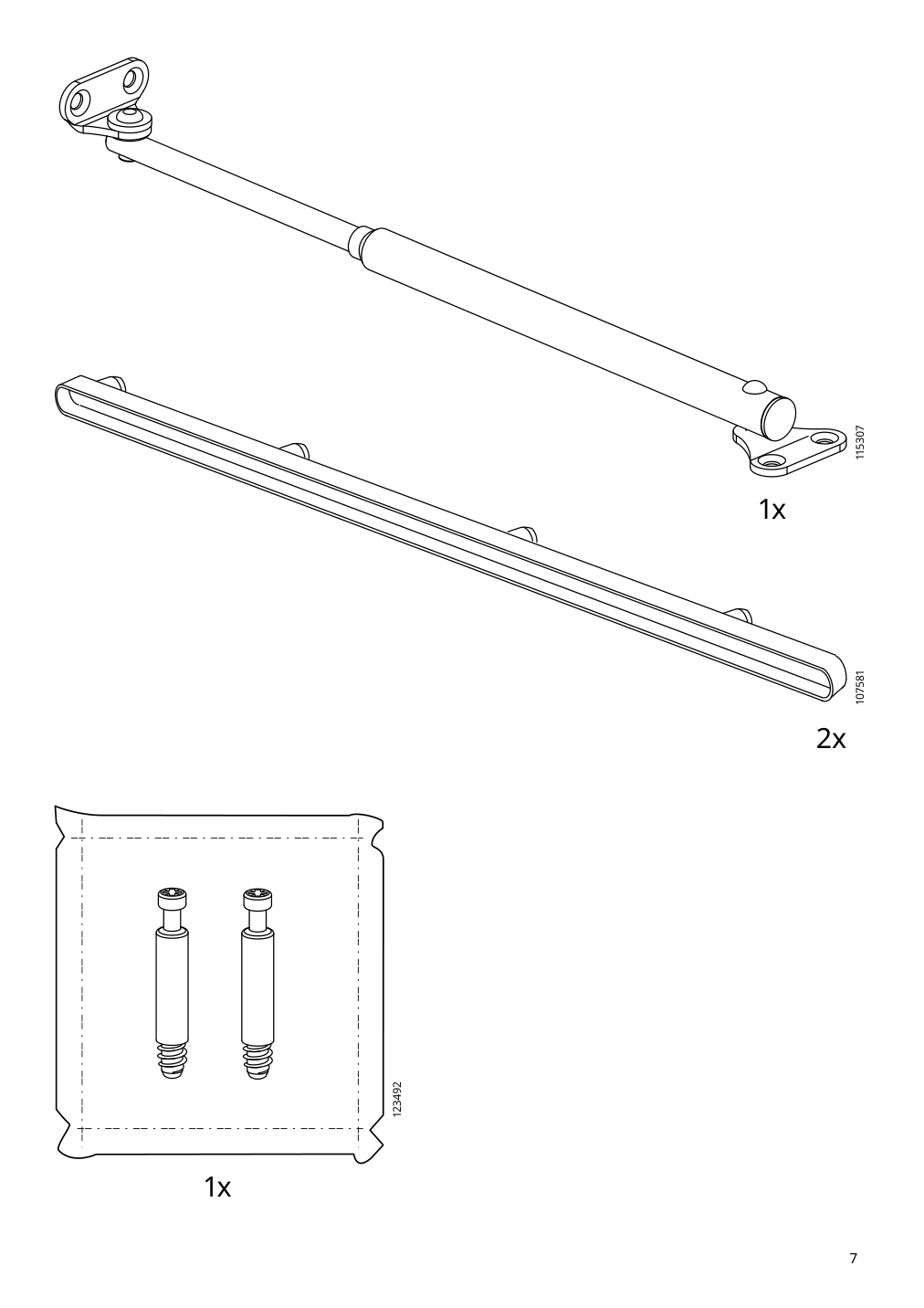 Assembly instructions for IKEA Brimnes dressing table white | Page 7 - IKEA BRIMNES dressing table 702.904.59