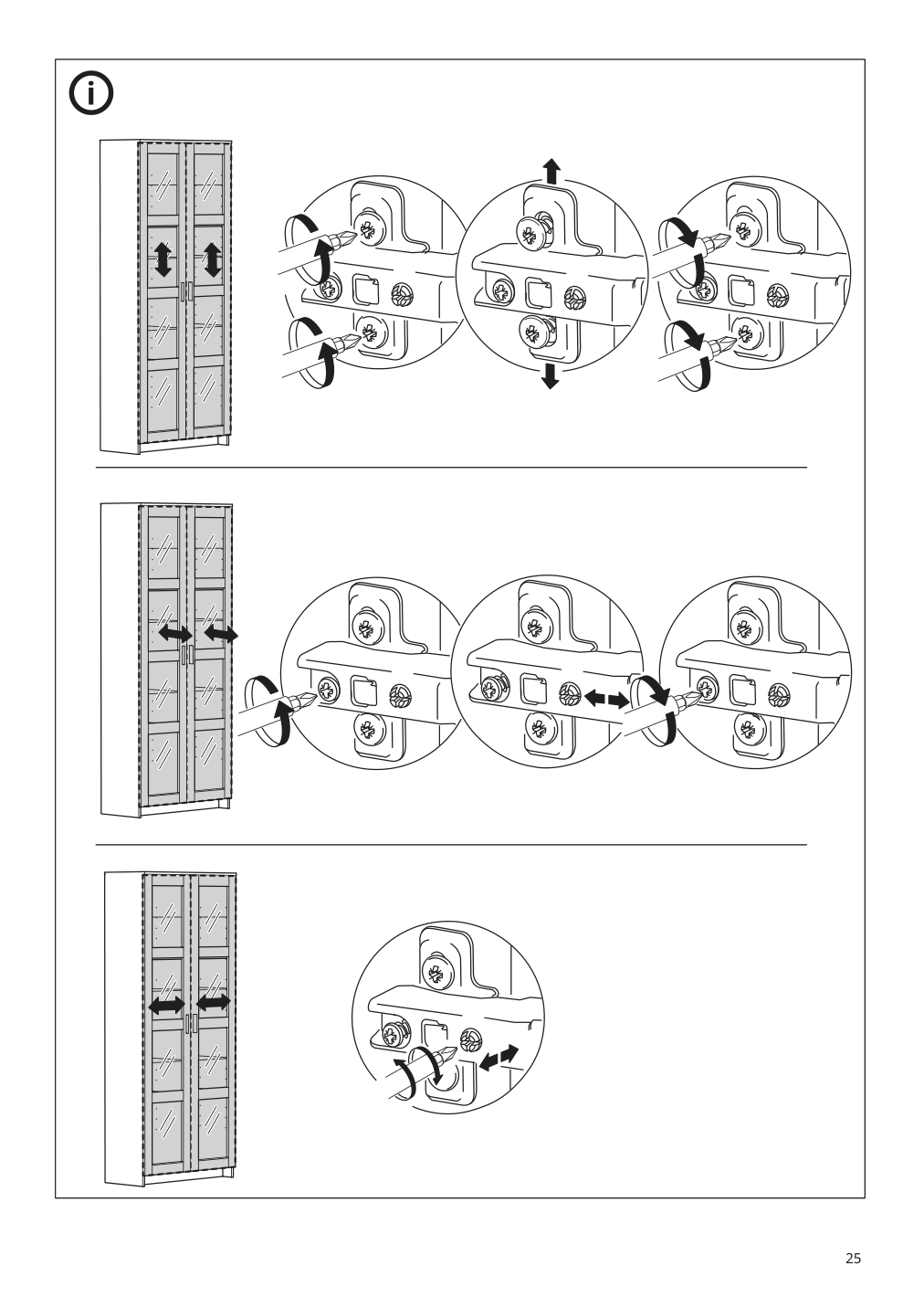 Assembly instructions for IKEA Brimnes glass door cabinet white | Page 25 - IKEA BRIMNES glass-door cabinet 904.098.72