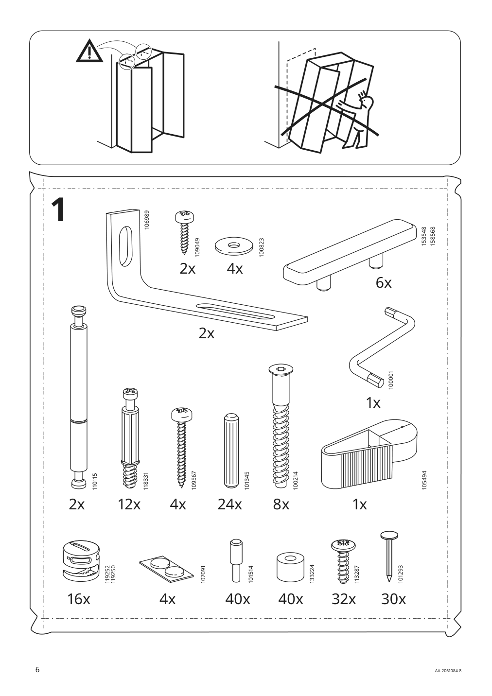 Assembly instructions for IKEA Brimnes glass door cabinet white | Page 6 - IKEA BRIMNES glass-door cabinet 904.098.72