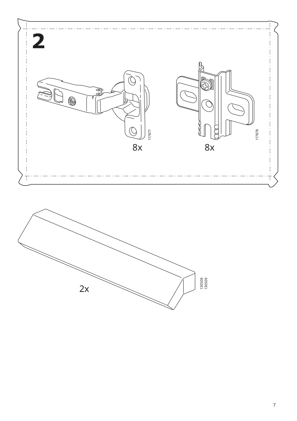 Assembly instructions for IKEA Brimnes glass door cabinet white | Page 7 - IKEA BRIMNES / BURHULT TV storage combination 593.986.73