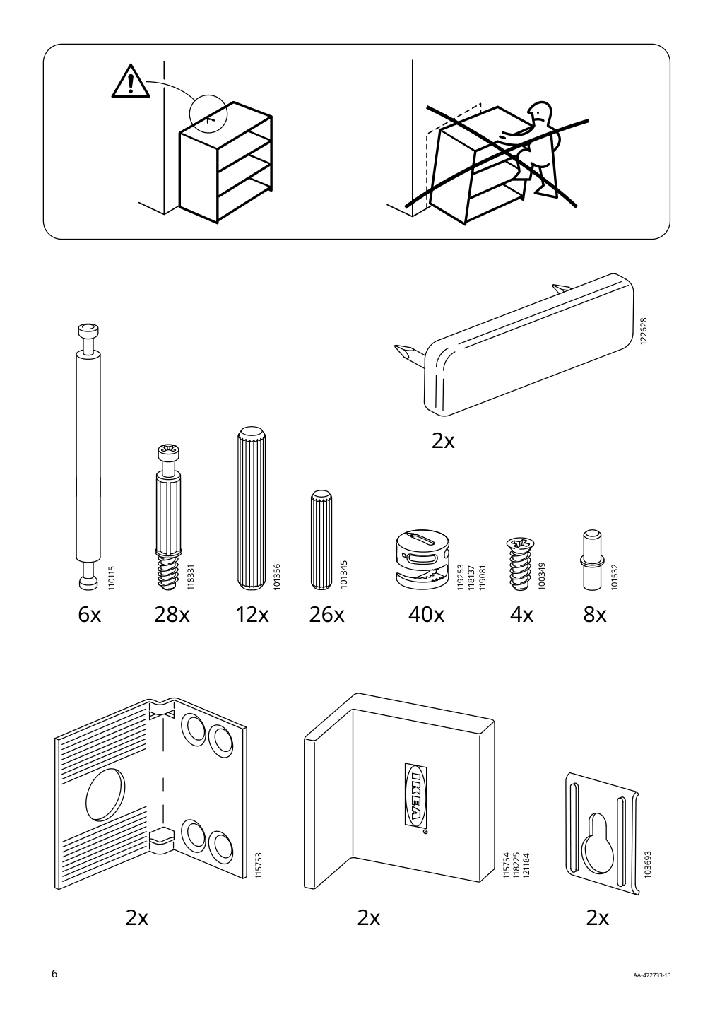 Assembly instructions for IKEA Brimnes headboard with storage compartment white | Page 6 - IKEA BRIMNES headboard with storage compartment 802.287.11