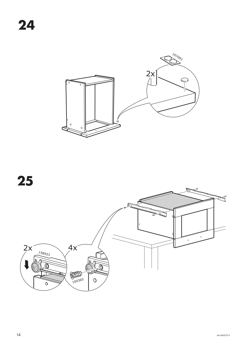 Assembly instructions for IKEA Brimnes nightstand black | Page 14 - IKEA BRIMNES nightstand 803.404.54