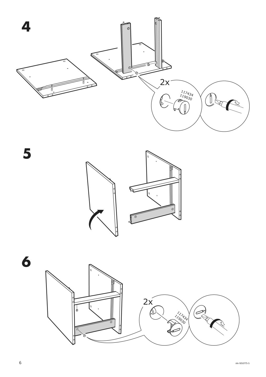 Assembly instructions for IKEA Brimnes nightstand gray | Page 6 - IKEA BRIMNES nightstand 504.702.20