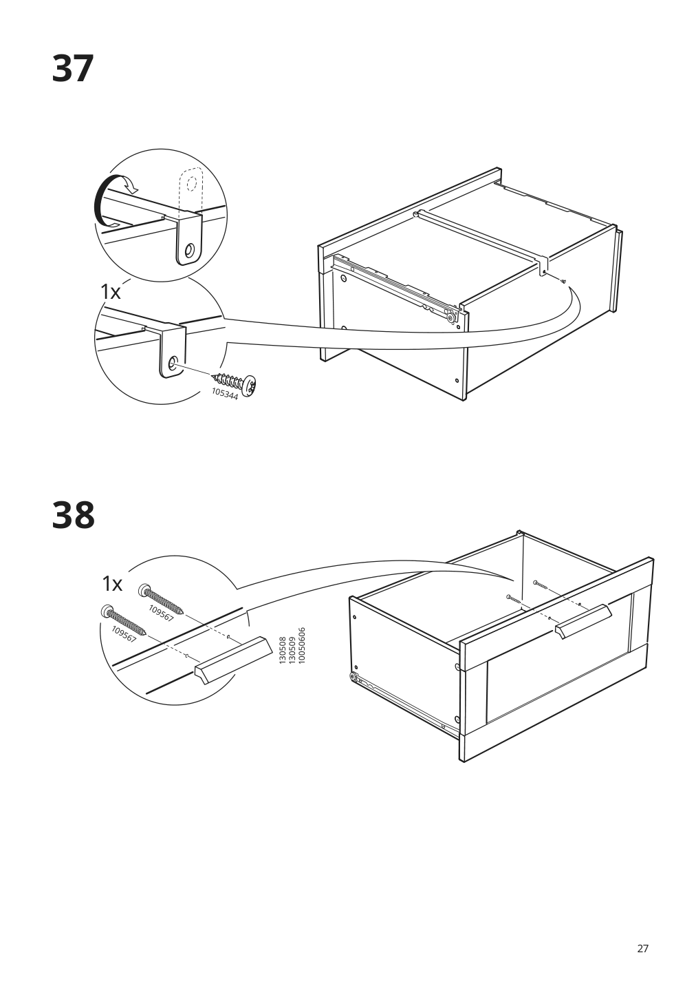 Assembly instructions for IKEA Brimnes tv unit white | Page 27 - IKEA BRIMNES TV storage combination/glass doors 992.782.25