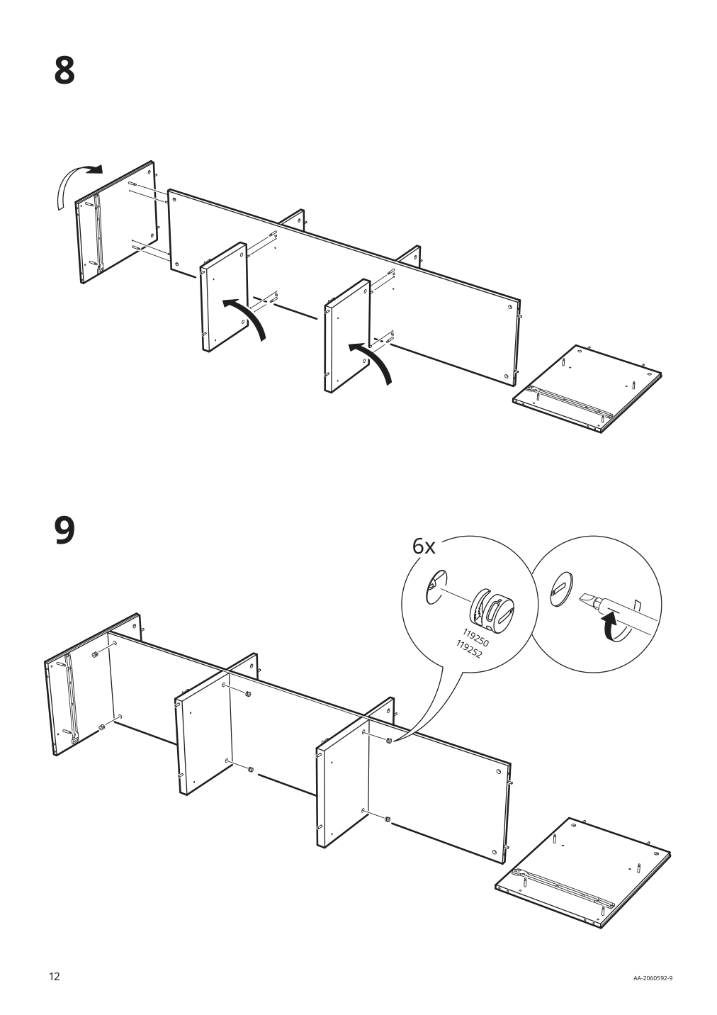 Assembly instructions for IKEA Brimnes tv unit white | Page 12 - IKEA BRIMNES TV storage combination/glass doors 195.727.49