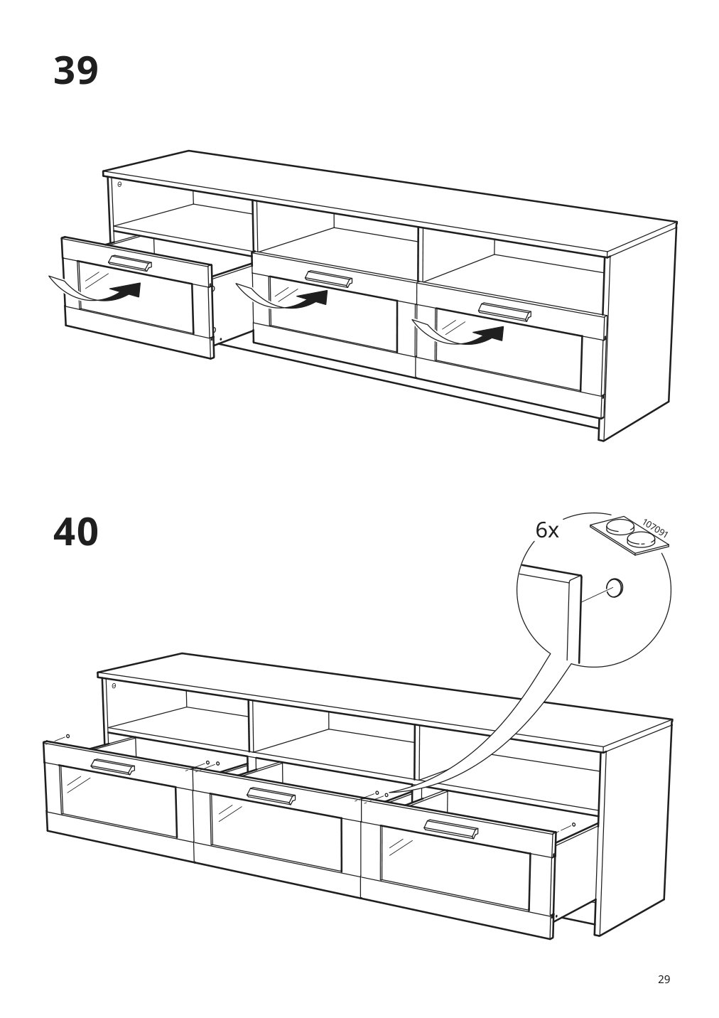 Assembly instructions for IKEA Brimnes tv unit black | Page 29 - IKEA BRIMNES TV storage combination 295.727.44