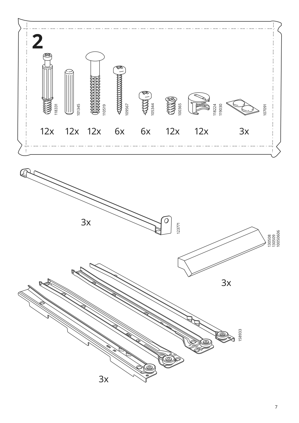 Assembly instructions for IKEA Brimnes tv unit black | Page 7 - IKEA BRIMNES TV unit 405.694.86