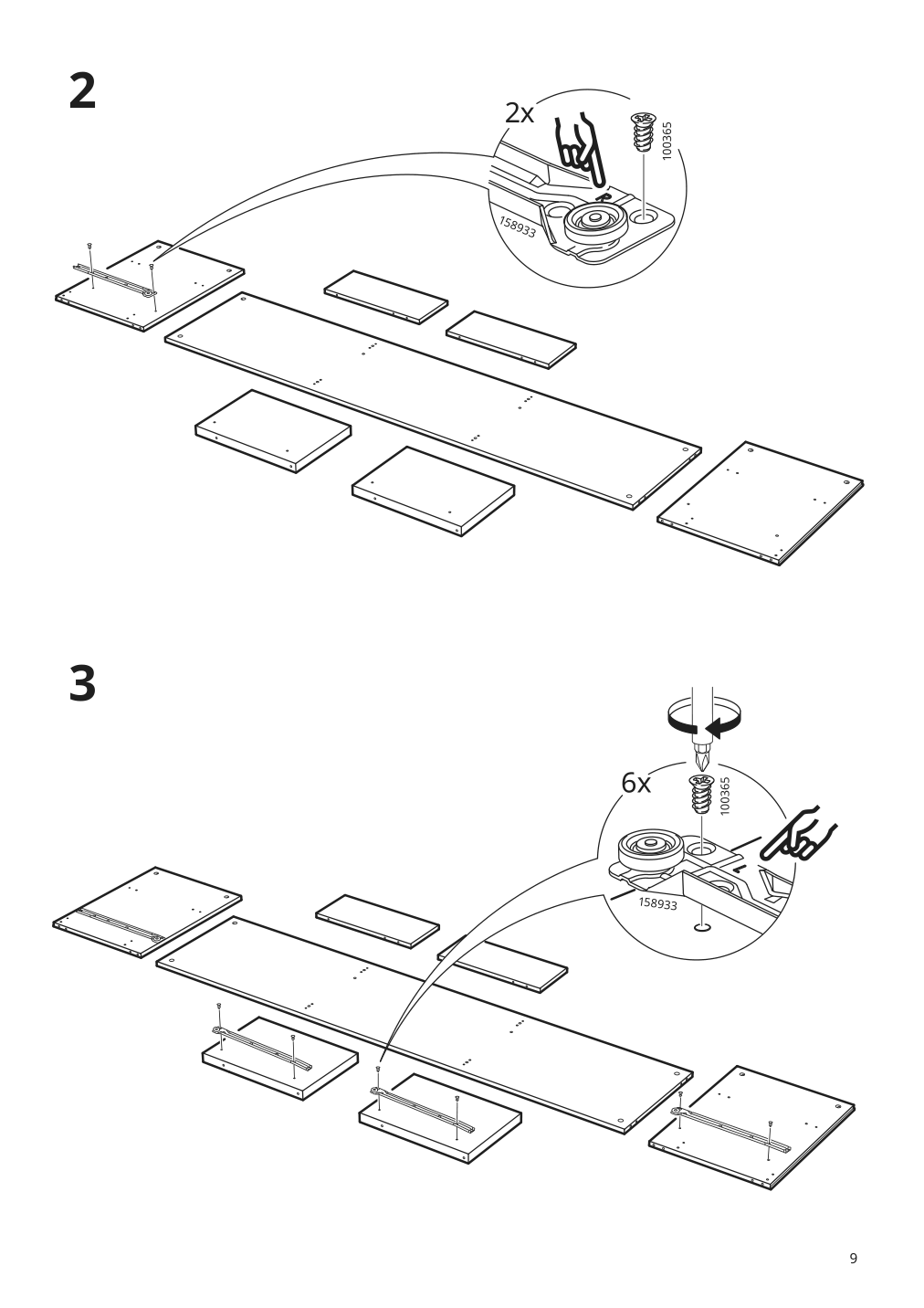 Assembly instructions for IKEA Brimnes tv unit white | Page 9 - IKEA BRIMNES TV storage combination 394.772.42