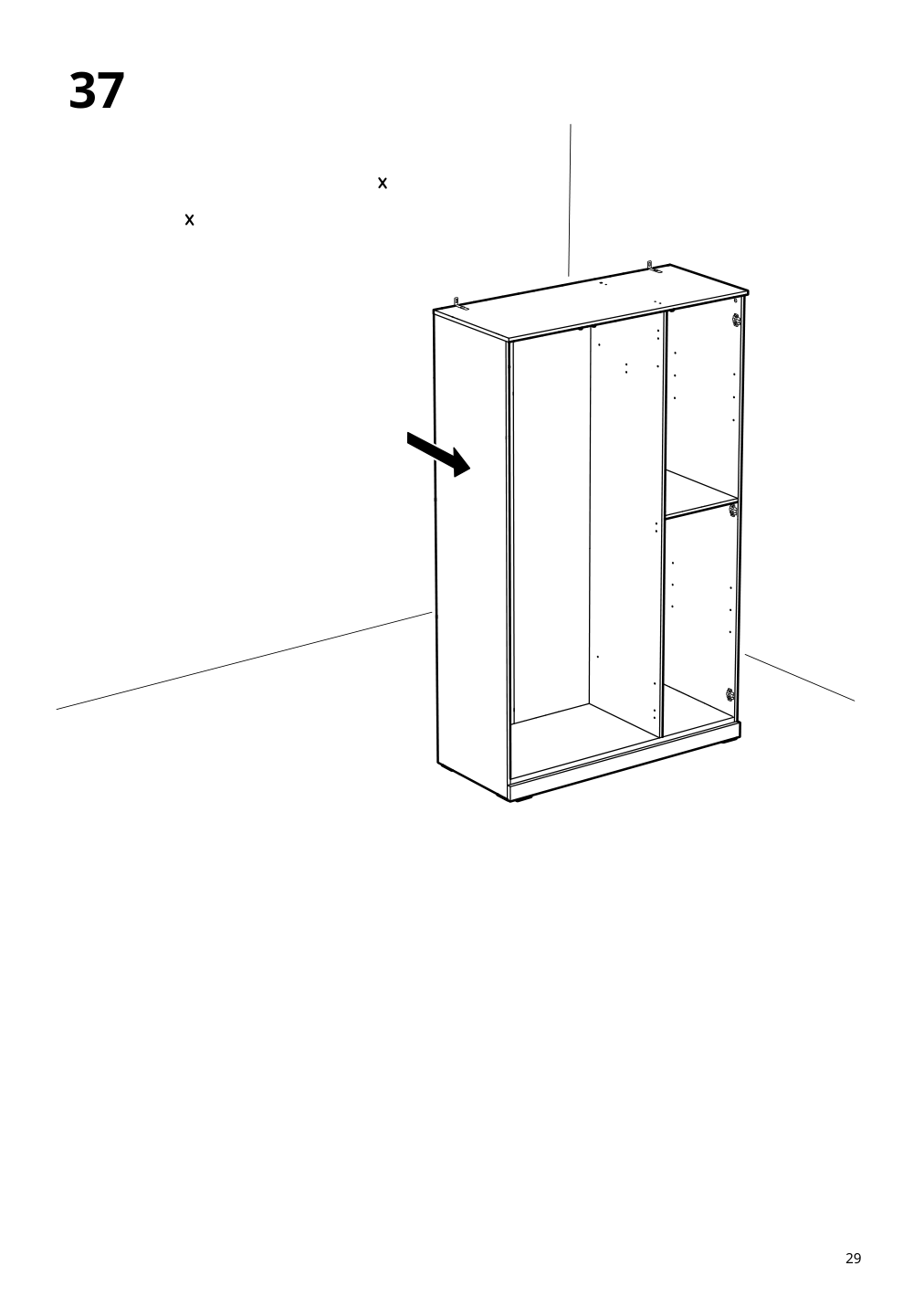 Assembly instructions for IKEA Brimnes wardrobe with 3 doors white | Page 29 - IKEA BRIMNES wardrobe with 3 doors 905.748.00