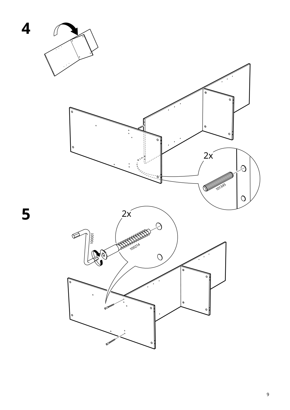 Assembly instructions for IKEA Brimnes wardrobe with 3 doors black | Page 9 - IKEA BRIMNES wardrobe with 3 doors 903.236.04