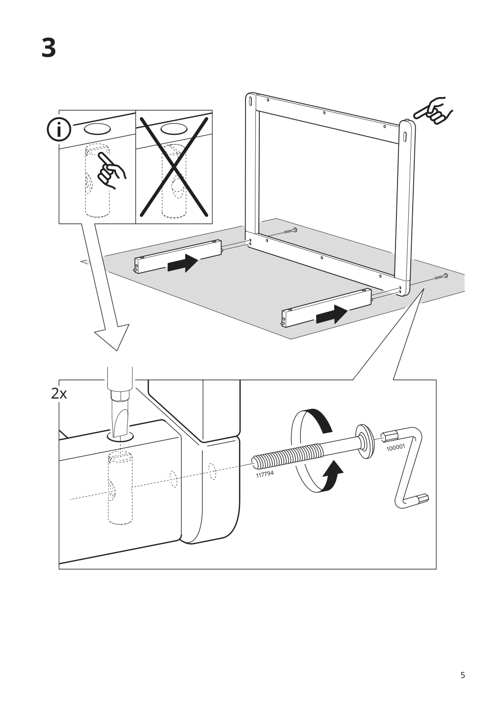 Assembly instructions for IKEA Broeggan serving cart outdoor acacia light brown stained | Page 5 - IKEA BRÖGGAN serving cart, outdoor 305.706.97