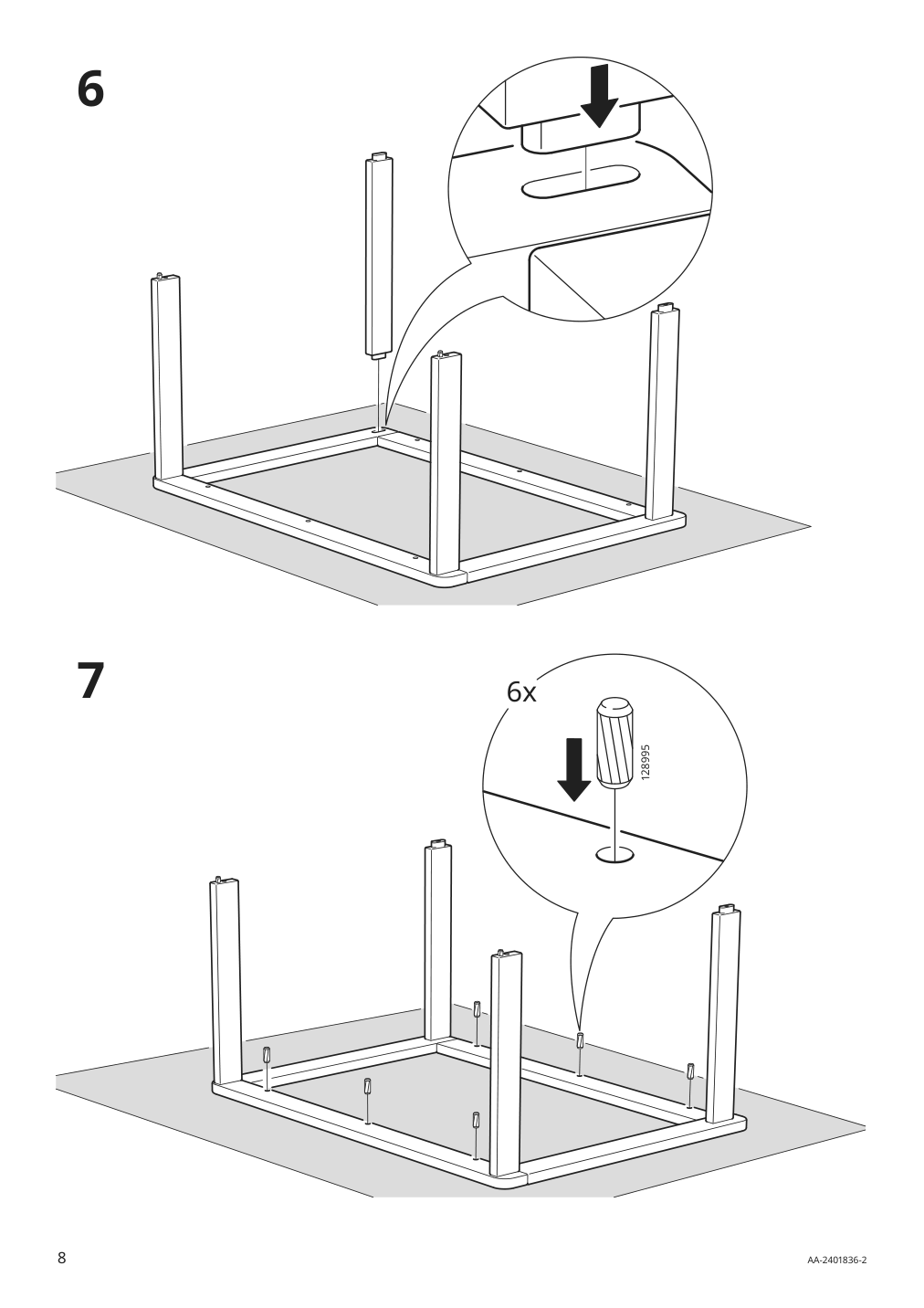 Assembly instructions for IKEA Broeggan serving cart outdoor acacia light brown stained | Page 8 - IKEA BRÖGGAN serving cart, outdoor 305.706.97