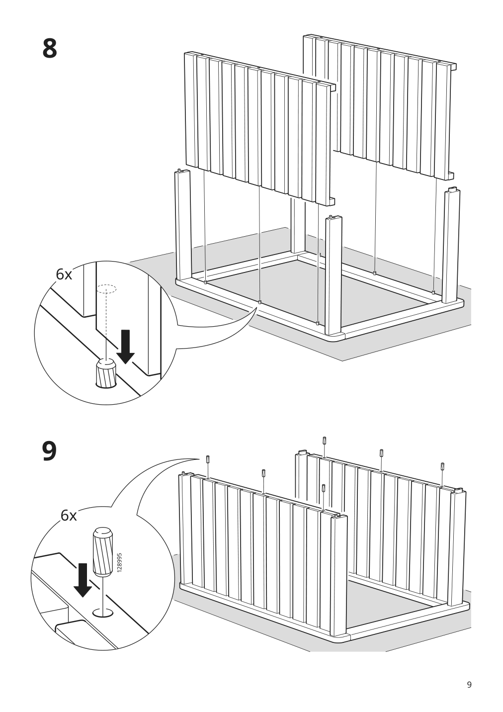 Assembly instructions for IKEA Broeggan serving cart outdoor acacia light brown stained | Page 9 - IKEA BRÖGGAN serving cart, outdoor 305.706.97