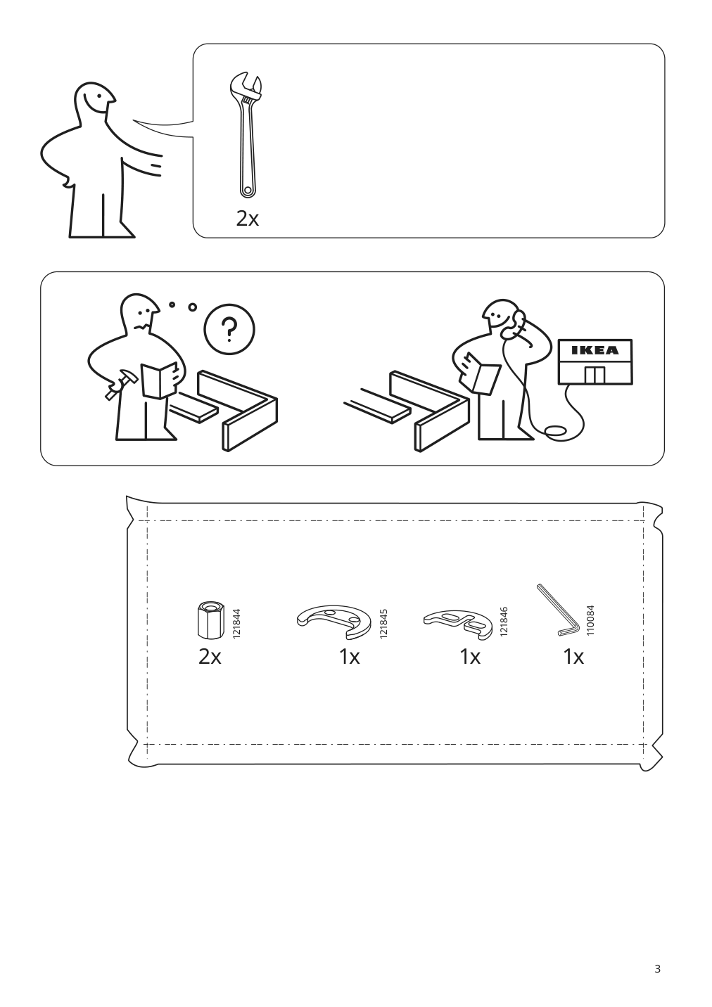 Assembly instructions for IKEA Brogrund bath faucet tall chrome plated | Page 3 - IKEA ÄNGSJÖN / KATTEVIK Bathroom vanity with sink & faucet 995.341.93