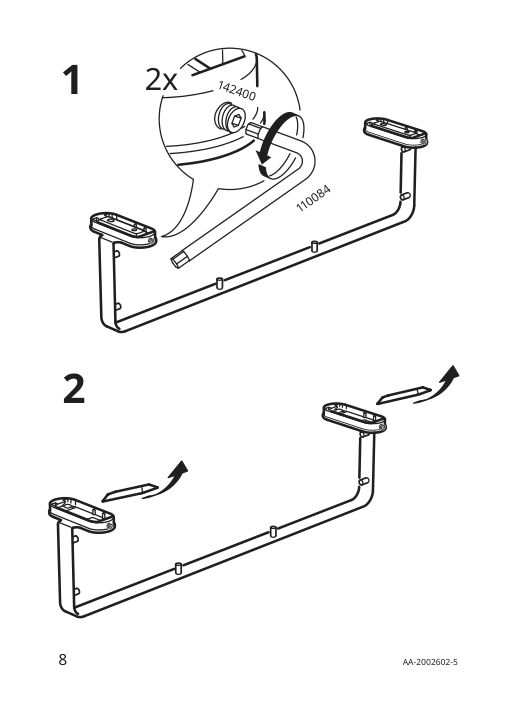 Assembly instructions for IKEA Brogrund glass shelf | Page 8 - IKEA BROGRUND glass shelf 905.246.74