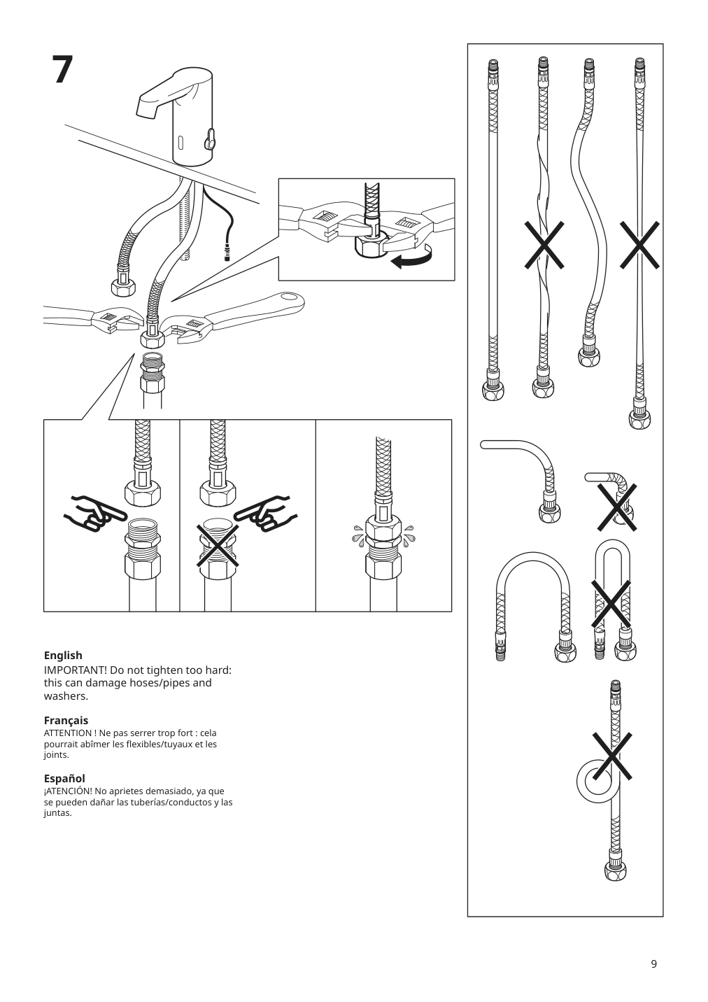 Assembly instructions for IKEA Brogrund sink faucet with sensor chrome plated | Page 9 - IKEA GODMORGON / BRÅVIKEN sink cabinet with 2 drawers 994.147.08