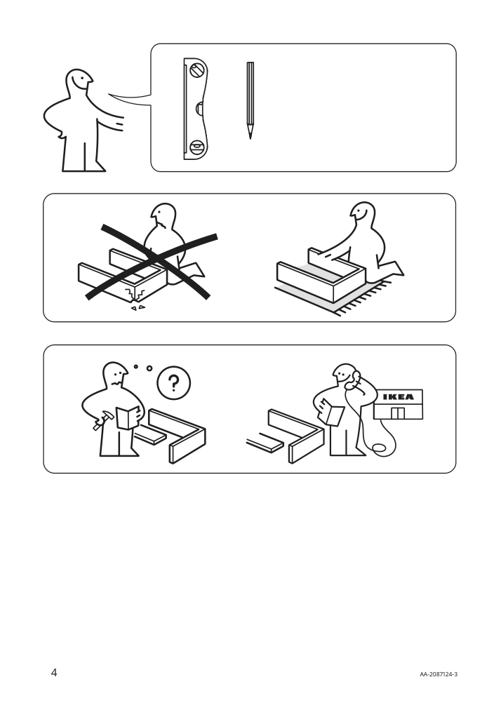 Assembly instructions for IKEA Brogrund towel holder 3 bars stainless steel | Page 4 - IKEA BROGRUND towel holder, 3 bars 604.267.07