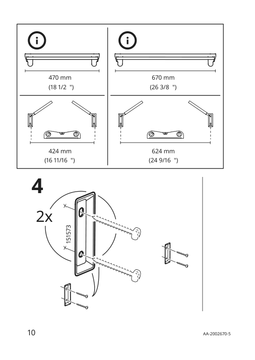 Assembly instructions for IKEA Brogrund towel rail stainless steel | Page 10 - IKEA BROGRUND towel rail 303.285.34