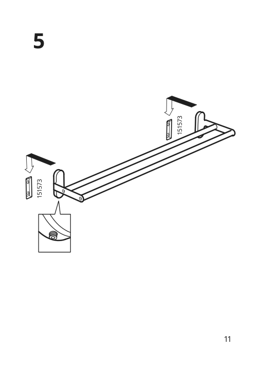 Assembly instructions for IKEA Brogrund towel rail stainless steel | Page 11 - IKEA BROGRUND towel rail 303.285.34