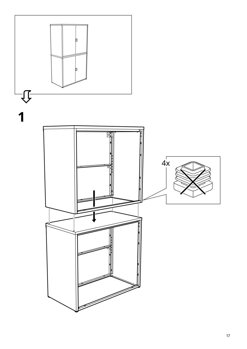 Assembly instructions for IKEA Bror cabinet with 2 doors gray green | Page 17 - IKEA BROR cabinet with 2 doors 505.473.90