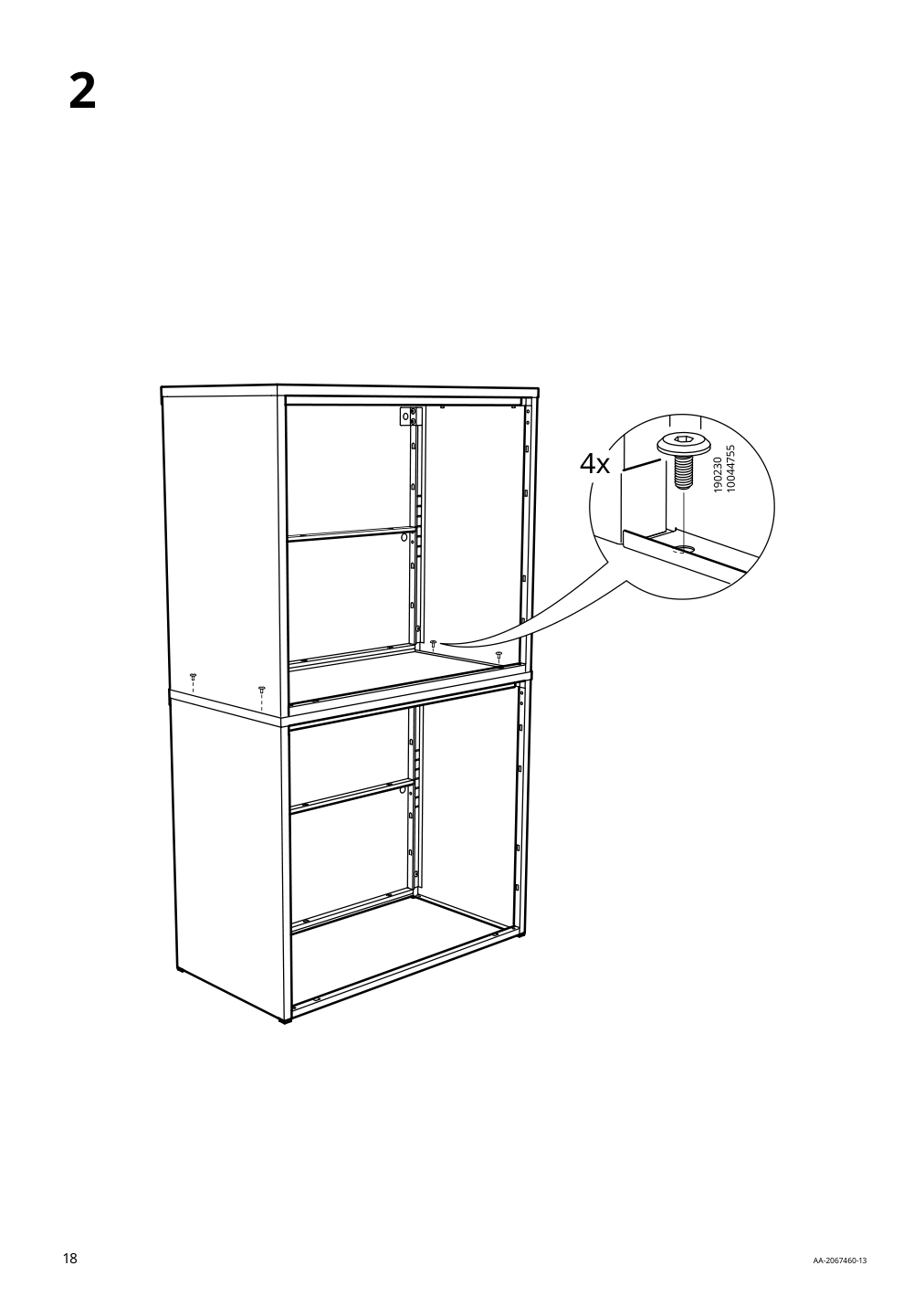 Assembly instructions for IKEA Bror cabinet with 2 doors gray green | Page 18 - IKEA BROR cabinet with 2 doors 505.473.90