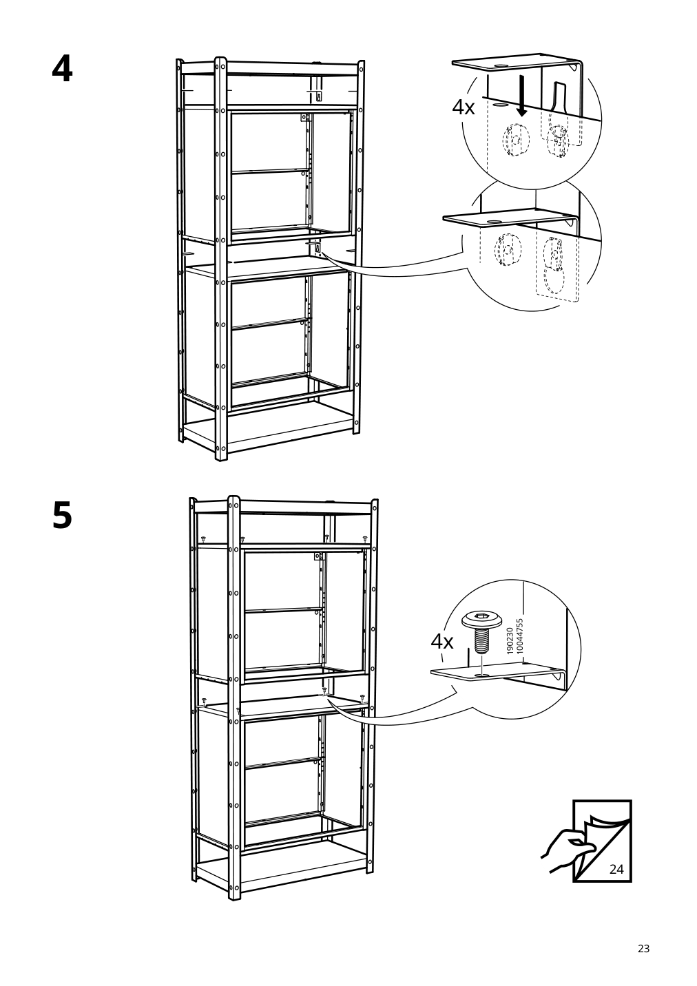 Assembly instructions for IKEA Bror cabinet with 2 doors gray green | Page 23 - IKEA BROR cabinet with 2 doors 505.473.90