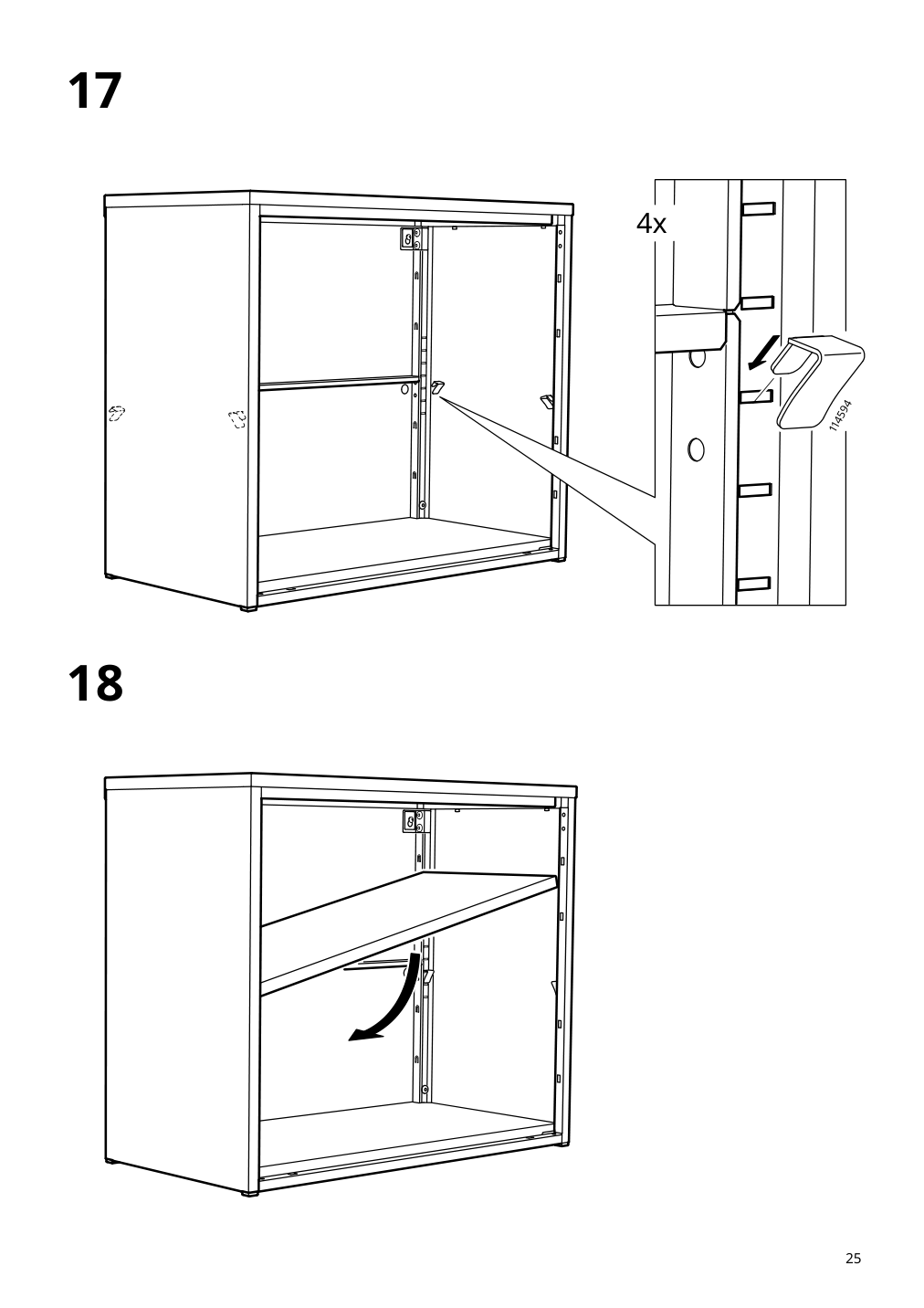 Assembly instructions for IKEA Bror cabinet with 2 doors gray green | Page 25 - IKEA BROR cabinet with 2 doors 505.473.90